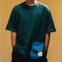 Gambar FROYONION Heavy Cotton Pocket Tag Oversized T-Shirt SHADE - Green - S dari FRYN WEAR Kota Tangerang Selatan 3 Tokopedia