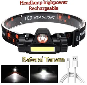 RPX Senter Kepala Headlamp Lampu led camping Recharger