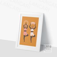 Gambar Dekorasi Vrksasana Yoga Hiasan Dinding Vintage Yoga Gift Rumah Kantor - Putih dari LANCARI Kota Administrasi Jakarta Pusat 4 Tokopedia