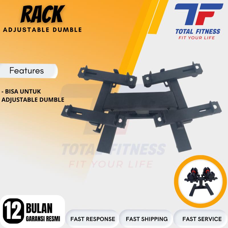 Alat Fitness Rack Adjustable Dumble Total Fitness - Shop | Tokopedia