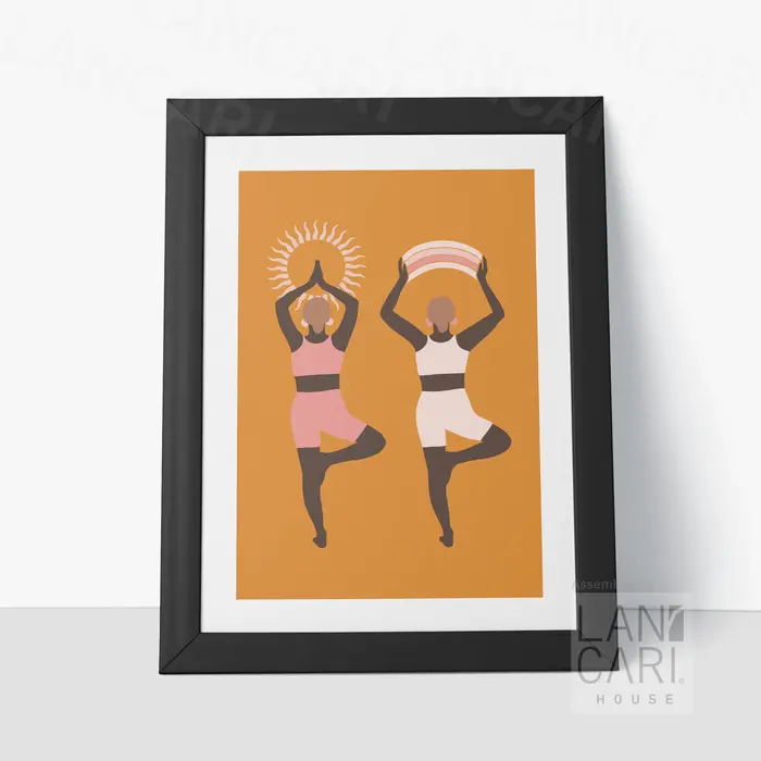 Gambar Dekorasi Vrksasana Yoga Hiasan Dinding Vintage Yoga Gift Rumah Kantor - Putih dari LANCARI Kota Administrasi Jakarta Pusat 5 Tokopedia