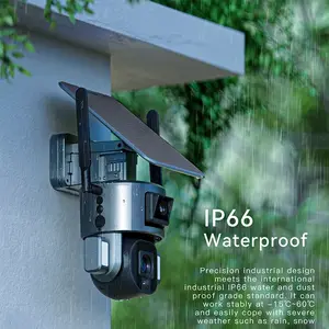 CCTV 4G Simcard Solar Panel 4K 10x Zoom Optical Dual Cam