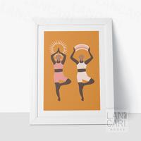 Gambar Dekorasi Vrksasana Yoga Hiasan Dinding Vintage Yoga Gift Rumah Kantor - Putih dari LANCARI Kota Administrasi Jakarta Pusat 2 Tokopedia