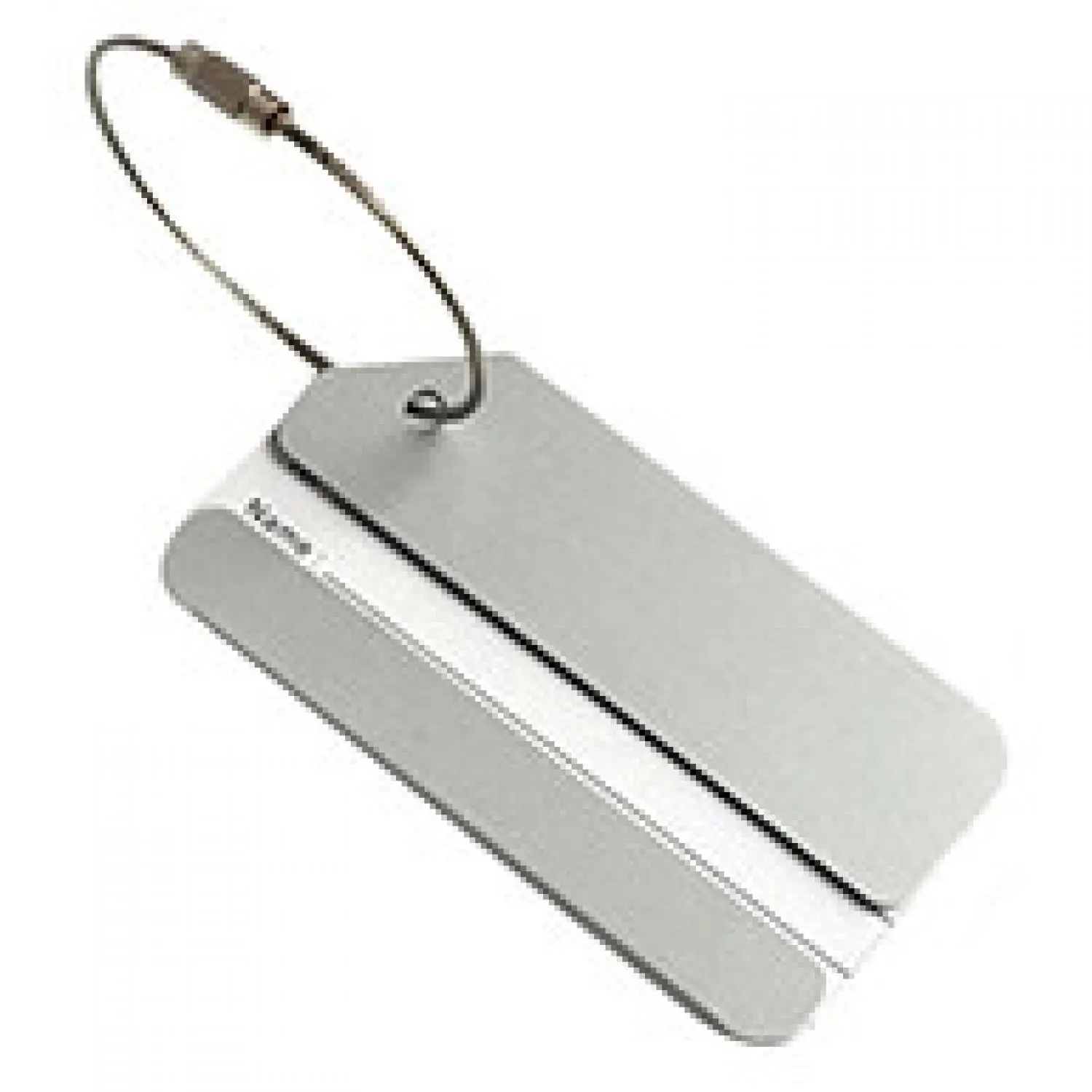 Gantungan Tas Koper Aluminium Name Tag ID Aluminum Metal Travel