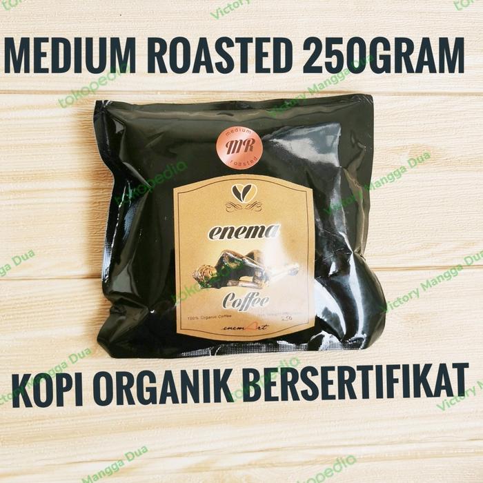 Jual kopi organik / enema kopi / Light Roast / Medium Roast 250 ...