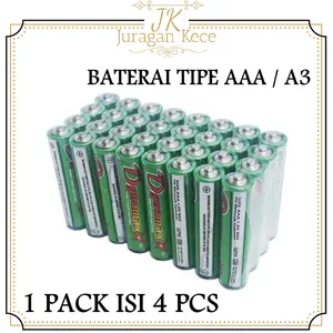 Baterai A3 Isi 4 PCS Dynamax / Traktormaxx AAA SNI Battery Batu Batere