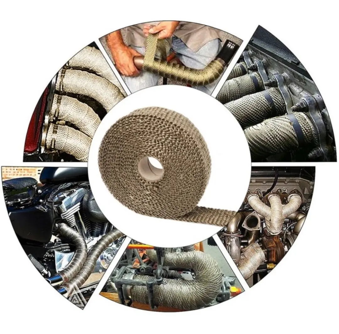 Exhaust Wrap Pelindung Knalpot Wrapping Peredam Panas Motor - 1 METER
