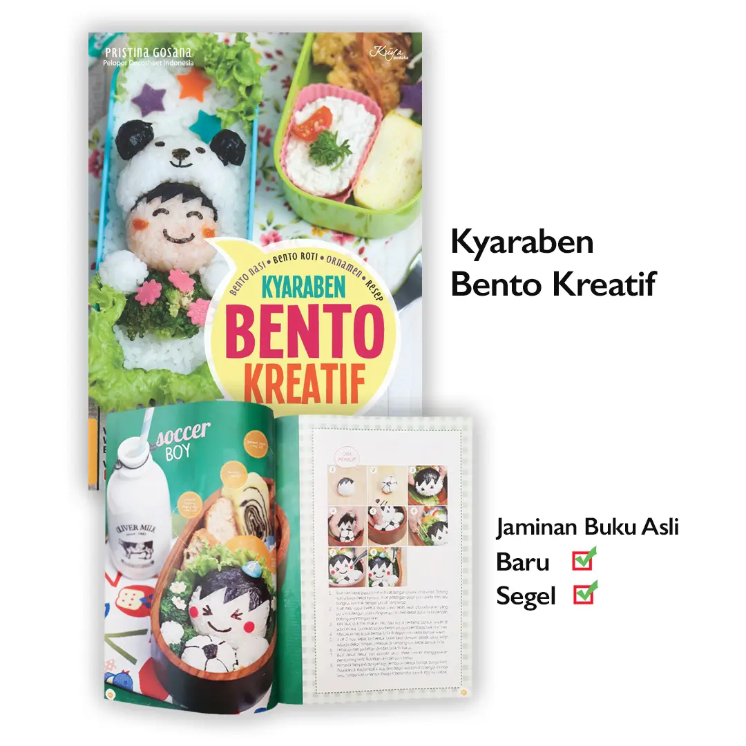 Buku resep memasak nasi bekal sarapan anak : KYARABEN BENTO KREATIF