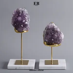 Pajangan Meja Kristal Estetik / Amethyst Quartz Set 190/14-15