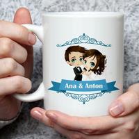 Gambar Mug Wedding / Mug Nikahan / Kado Nikahan Dapat Sepasang v2 - 11 Universal dari Zeropromosi Kota Tangerang 4 Tokopedia