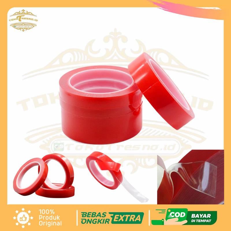 Lakban Perekat Lem Double Tape 3M Acrylic Bening Transparan J4702 1