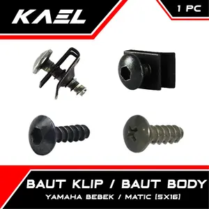 Baut Klip Body Yamaha Matic-Bebek Mio/Soul GT/X-Ride/Jupiter MX-Z/Vega