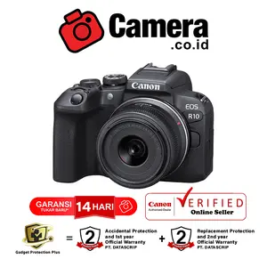 CANON EOS R10 Body / Kit RF-S18-45mm f/4.5-6.3 / RF-S18-150mm f/3.5-6.3 Lens Kamera Mirrorless Garansi Resmi