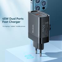 Gambar MCDODO Kepala Adaptor Charger Type C Fast Charging 47W Samsung Oppo - BLACK dari GADVENTIA Kota Administrasi Jakarta Barat 3 Tokopedia