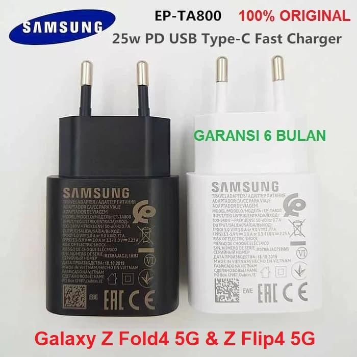 Gambar Adapter Charger 25W Samsung Galaxy Z Fold4 5G Fold 4 Super Fast Ori - - Hitam dari PusatProductOriginal Kota Administrasi Jakarta Pusat Tokopedia