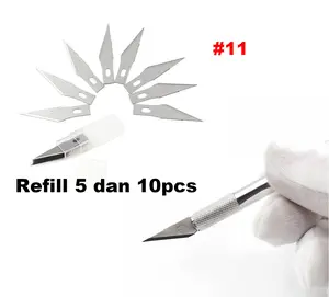 Refill Mata Pisau Ukir Craft Knife Pen Cutter isi 10 dan 5pcs
