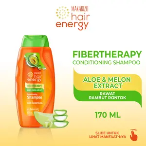 Makarizo Hair Energy Fibertherapy Shampoo Aloe & Melon 170mL / Sampo