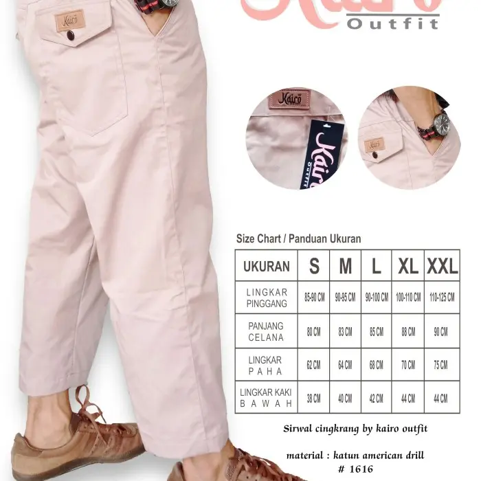 Celana sirwal cingkrang dewasa by kairo outfit