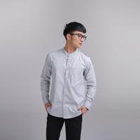 Gambar iNeat Plain Collarless Shirt Light Grey - Kemeja Polos Linen Pria - S dari iNeat Kota Administrasi Jakarta Timur 2 Tokopedia