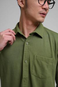 Gambar iNeat Kent Collar Green Long Sleeve Shirt - Kemeja Formal Berkerah - M dari iNeat Kota Administrasi Jakarta Timur 4 Tokopedia