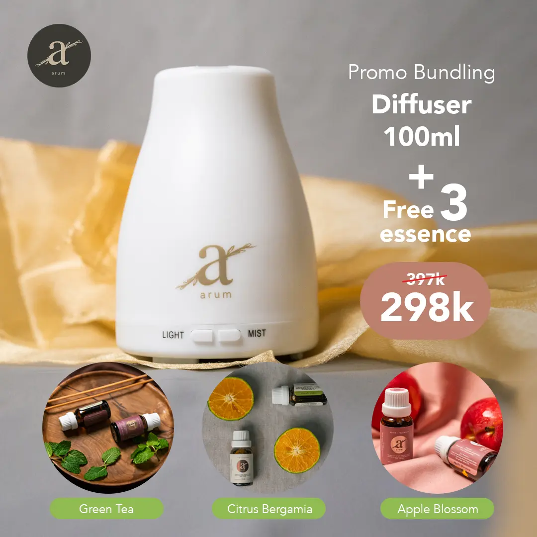 Promo!! Diffuser Humidifier Aromatherapy Essential Oil - 100ml