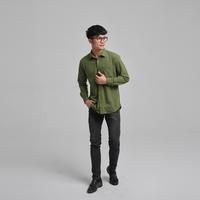 Gambar iNeat Kent Collar Green Long Sleeve Shirt - Kemeja Formal Berkerah - M dari iNeat Kota Administrasi Jakarta Timur 5 Tokopedia