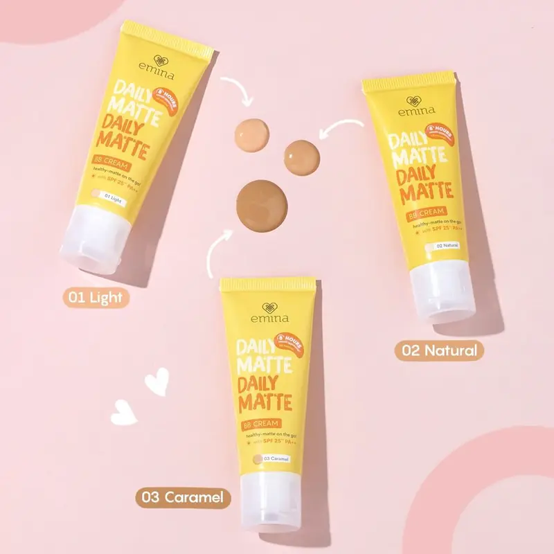 VIP | EMINA Daily Matte Series | Loose Powder BB Cream Compact Powder 1