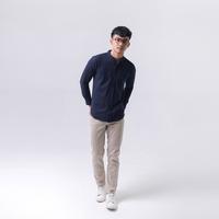 Gambar iNeat Kent Navy Long Sleeve Slimfit Pique Shirt - S dari iNeat Kota Administrasi Jakarta Timur 4 Tokopedia
