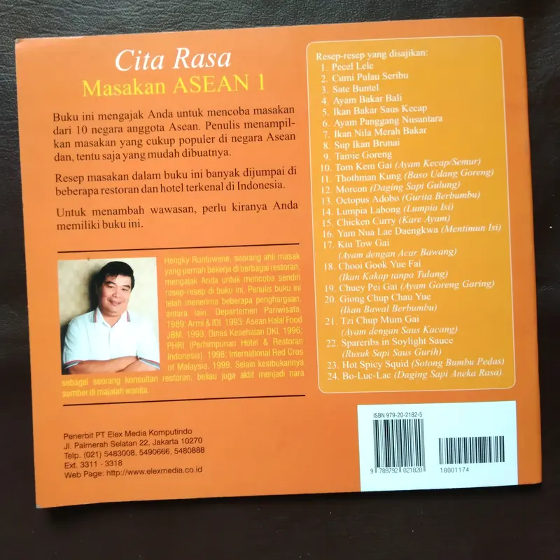 Buku Masak CITA RASA MASAKAN ASEAN oleh Henky Runtuwene 1