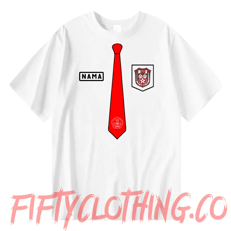 Kaos Baju SERAGAM SD SMP SMA OSIS LOGO NAMA & DASI 1
