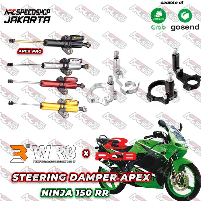 Gambar Braket Damper WR3 Stabilizer Stang Dumper APEX PRO / APEX NINJA 150 RR - APEX SILVER, BLACK dari Arcspeedshop Jakarta Kota Administrasi Jakarta Pusat Tokopedia