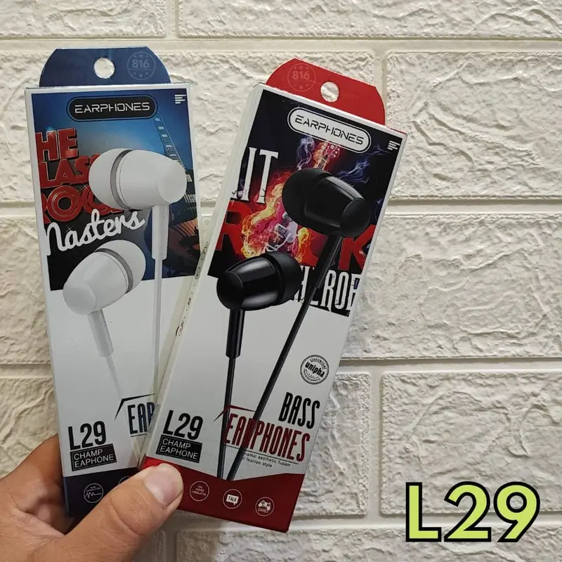 Headset Music L29 Audio Stereo Earphone Super Bass Shop Tokopedia