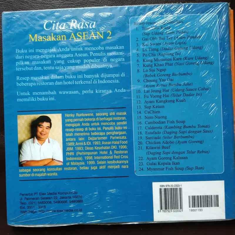 Buku Masak CITA RASA MASAKAN ASEAN oleh Henky Runtuwene 2