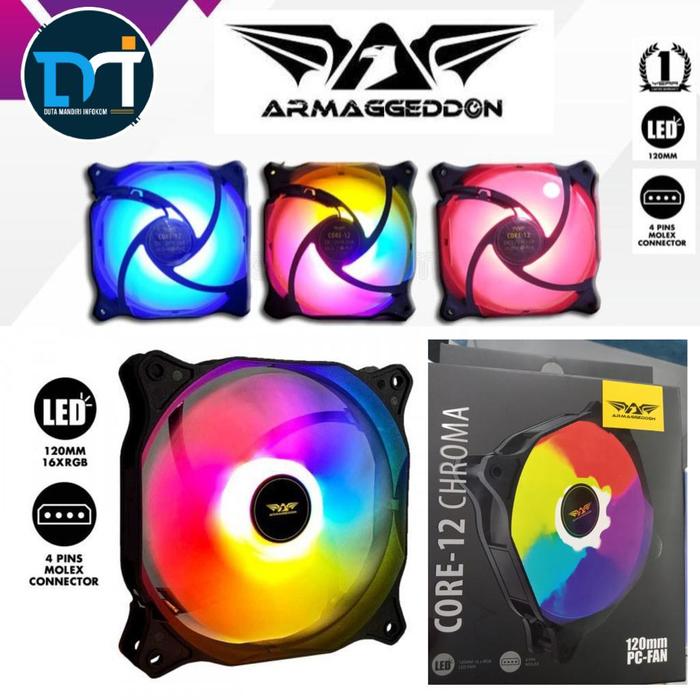 Gambar Armaggeddon CORE 12 CHROMA RGB - 120mm RGB Fan Gaming Case dari Duta Mandiri Infokom Kota Administrasi Jakarta Pusat Tokopedia
