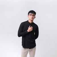 Gambar iNeat Kent Black Long Sleeve Slimfit Pique Shirt - XL dari iNeat Kota Administrasi Jakarta Timur 2 Tokopedia