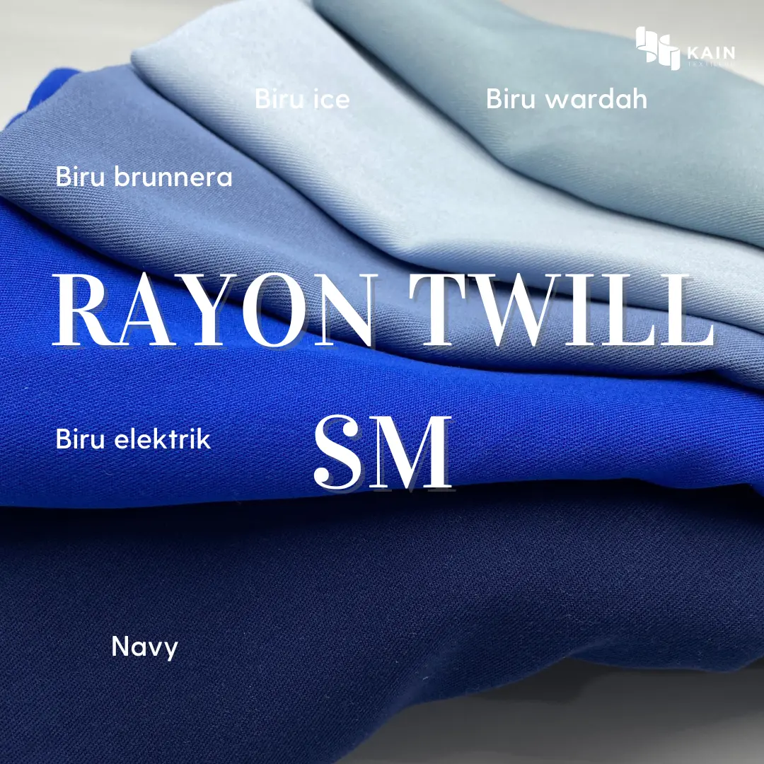 Bahan Kain Baju Rayon Twill SM per 0,5 meter