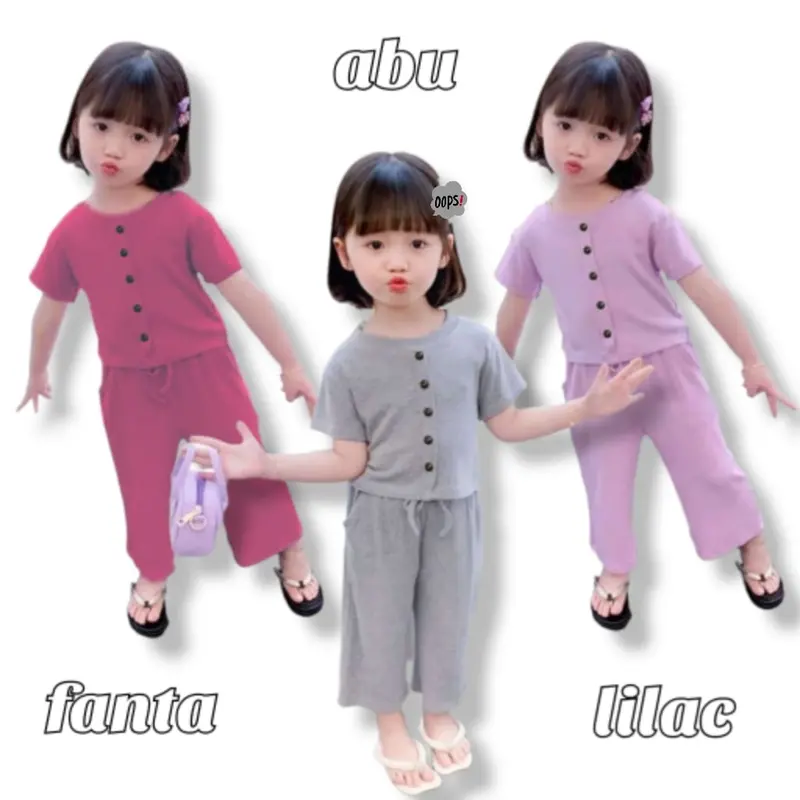 Setelan Anak Yoona / Set Baju Anak Perempuan 1 - 6 Tahun 3