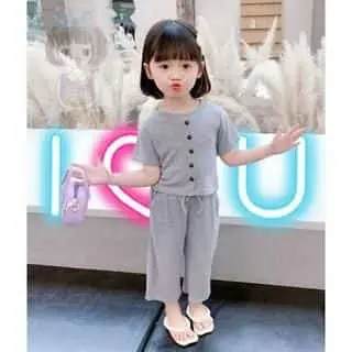 Setelan Anak Yoona / Set Baju Anak Perempuan 1 - 6 Tahun 2
