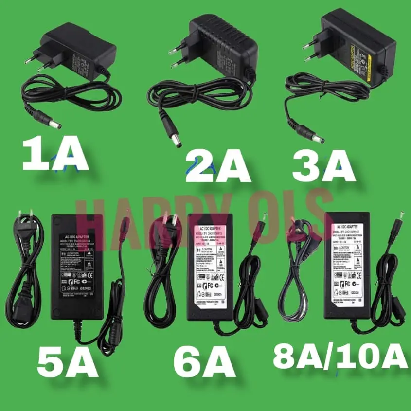 ADAPTOR 12V 10A 12V 8A 12V 6A 12V 5A 12V 3A 12V 2A 12V 1A LED STRIP