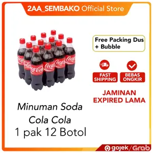 Coca Cola Original Seru Botol 1 Pak isi 12 Botol x 390 ML