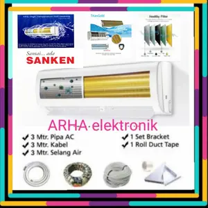 AC SANKEN 1/2PK NEW SERIES ESC 05 GOLD FIN LOW WATT VITAMIN C+ PASANG