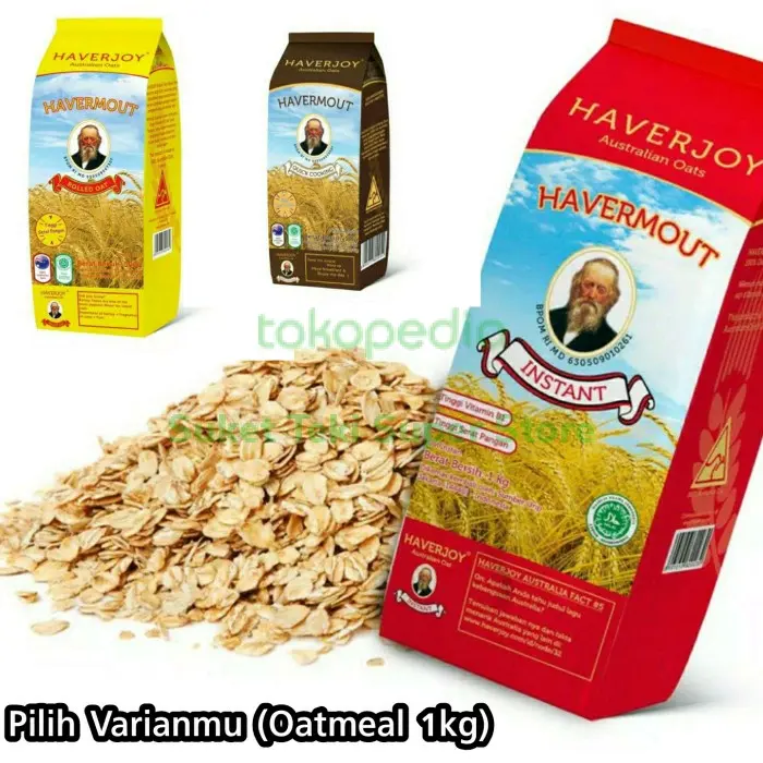 Haverjoy Havermout Oatmeal 1kg Instan / Rolled Oat / Quick Cooking 1