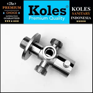 KOLES 915 Stop Kran Cabang 3 (Tiga) Stainless Steel SUS 304