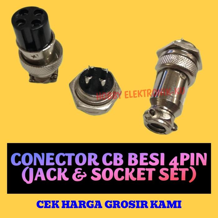 Socket Cb Pin Jual CONECTOR CB 4PIN BESI JACK + SOCKET SET - Kota Semarang - TOKO ...