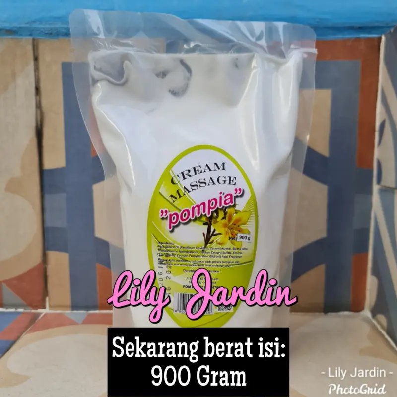 Pompia Cream Massage / Krim Pijat / Massage Cream Refill - Wangi - 900 Gram 0