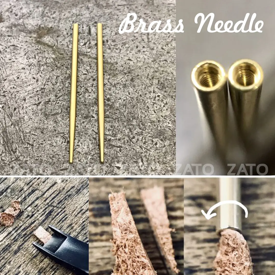OKA Factory - Brass Needle ( for leather lacing ) - MADE IN JAPAN