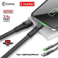 Gambar COPPER Kabel Data High Speed EXTENSIVE (Lightning)QC 3.0 (up to 3.4 A) dari Copper Samarinda Official Kota Samarinda 1 Tokopedia