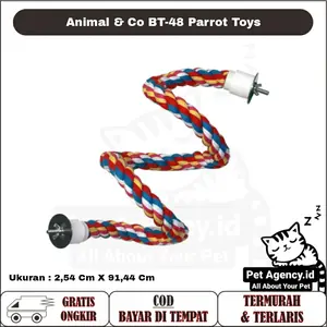 Tangkringan Mainan Burung Parrot Macaw Afgrey Conure ANIMAL&CO BT-48