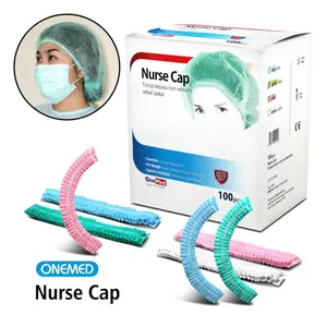 Nurse Cap Topi Perawat Penutup Kepala Non Woven OneMed box 100pcs
