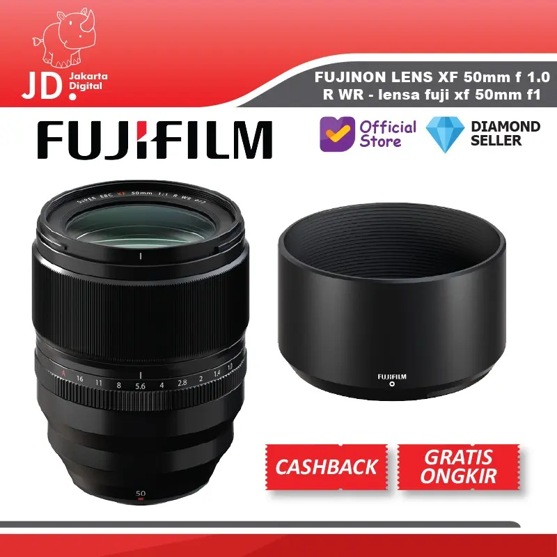 FUJINON LENS XF 50mm f 1.0 R WR - lensa fuji xf 50mm f1